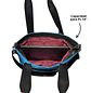 Bolso Tote puff azul (Capacidad para Pc 14
