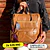 Mochila y Cartera Impermeable Café (Capacidad Pc 14