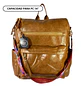 Mochila y Cartera Impermeable Café (Capacidad Pc 14