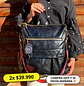 Mochila y Cartera Impermeable Negra (Capacidad Pc 14