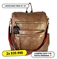 Mochila y Cartera Impermeable Café Oscuro (Capacidad Pc 14