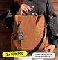 Mochila y Cartera Antirrobo Café Mujer - Miniatura 1