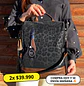 Mochila y Cartera Antirrobo Negra Mujer - Miniatura 1