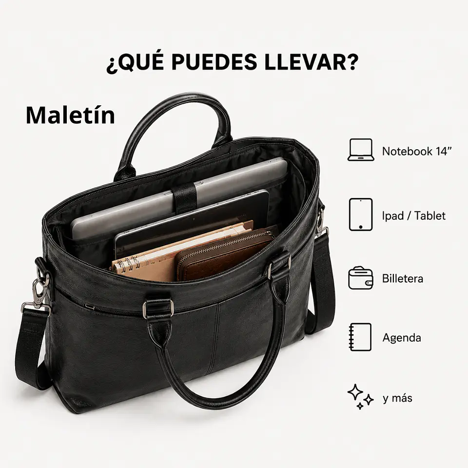 Pack Premium: Bolso de Lujo 40L + Maletín + Billetera Viral + Envío Gratis 🔥 8