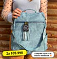 Mochila y Cartera Antirrobo de Jeans Azul Mujer - Miniatura 1