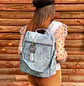 Mochila y Cartera Antirrobo de Jeans Azul Mujer - Miniatura 2