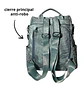 Mochila y Cartera Antirrobo de Jeans Azul Mujer - Miniatura 5