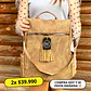 Mochila y Cartera Antirrobo de Jeans Café Mujer - Miniatura 1