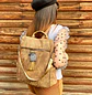 Mochila y Cartera Antirrobo de Jeans Café Mujer - Miniatura 2
