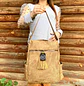 Mochila y Cartera Antirrobo de Jeans Café Mujer - Miniatura 6