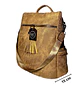 Mochila y Cartera Antirrobo de Jeans Café Mujer - Miniatura 4