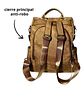 Mochila y Cartera Antirrobo de Jeans Café Mujer - Miniatura 5