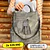 Mochila y Cartera Antirrobo de Jeans Gris Mujer