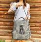 Mochila y Cartera Antirrobo de Jeans Gris Mujer - Miniatura 6
