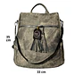 Mochila y Cartera Antirrobo de Jeans Gris Mujer - Miniatura 3