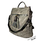 Mochila y Cartera Antirrobo de Jeans Gris Mujer - Miniatura 4