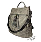 Mochila y Cartera Antirrobo de Jeans Gris Mujer - Miniatura 4