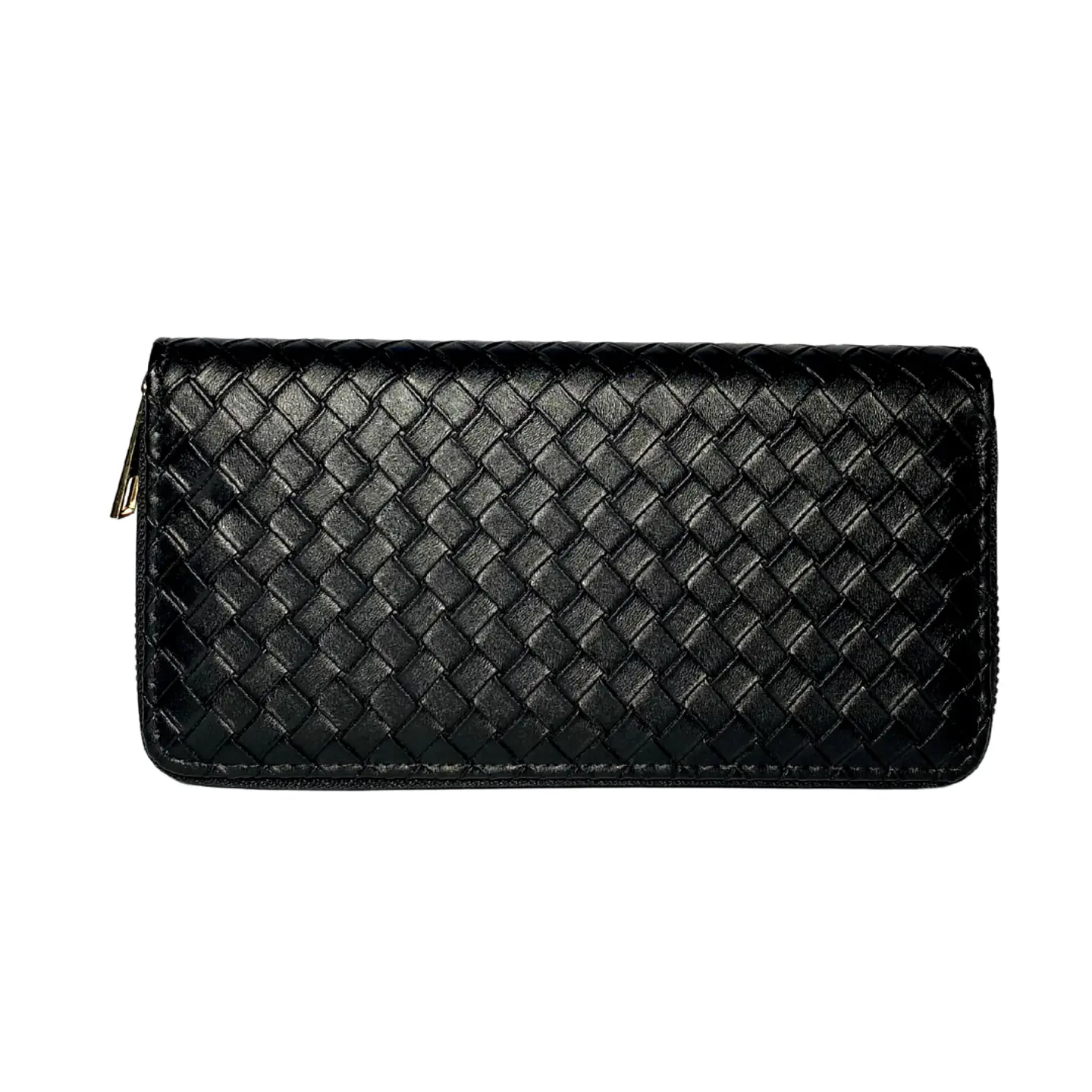Billetera Negra Texturizada Grande  3