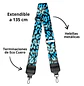 Straps Animal Print Azul Gran Calidad - Miniatura 3