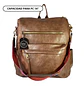 Mochila y Cartera Impermeable Café Oscuro (Capacidad Pc 14