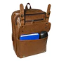 Mochila Impermeable Café Eco Cuero Hombre (Capacidad Pc hasta 16