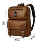 Mochila Impermeable Café Eco Cuero Hombre (Capacidad Pc hasta 16