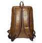 Mochila Impermeable Café Eco Cuero Hombre (Capacidad Pc hasta 16