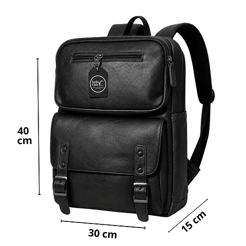Mochila Impermeable Eco Cuero (Capacidad Pc hasta 16