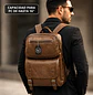 Mochila Impermeable Café Eco Cuero Hombre (Capacidad Pc hasta 16