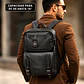 Mochila Impermeable Eco Cuero (Capacidad Pc hasta 16