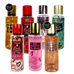 Splash dupe victoria secret Body Mist Blooming Rose con brillos