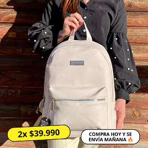 Mochila Impermeable Blanca (Capacidad Pc 15
