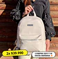 Mochila Impermeable Blanca (Capacidad Pc 15