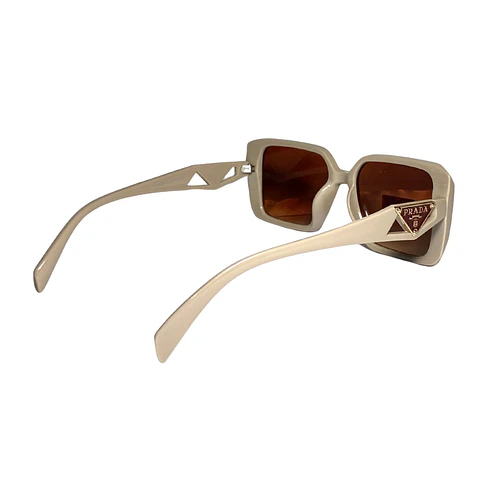 Lentes de Sol Premium Prada AAA Crema Mujer 4