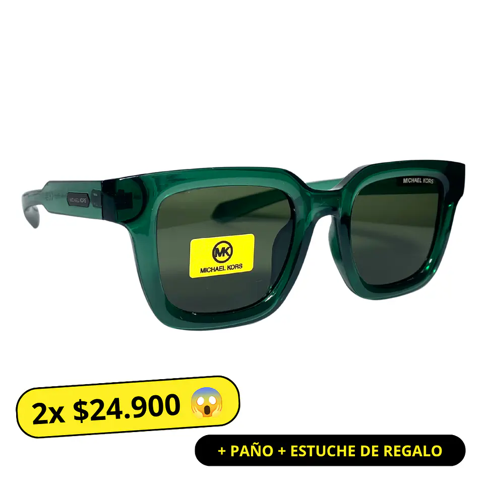 Lentes de Sol Premium MK AAA Verde Menta Unisex  1