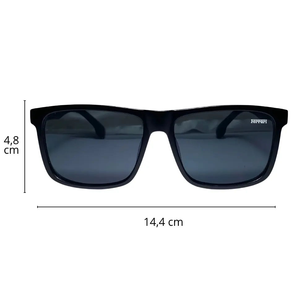 Lentes de Sol Premium AAA Ferrari Negro Hombre 2