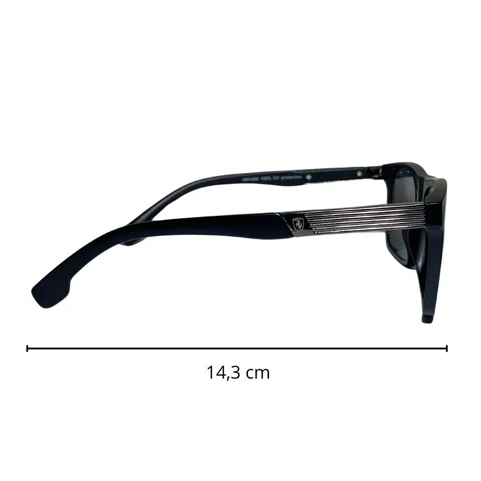 Lentes de Sol Premium AAA Ferrari Negro Hombre 3