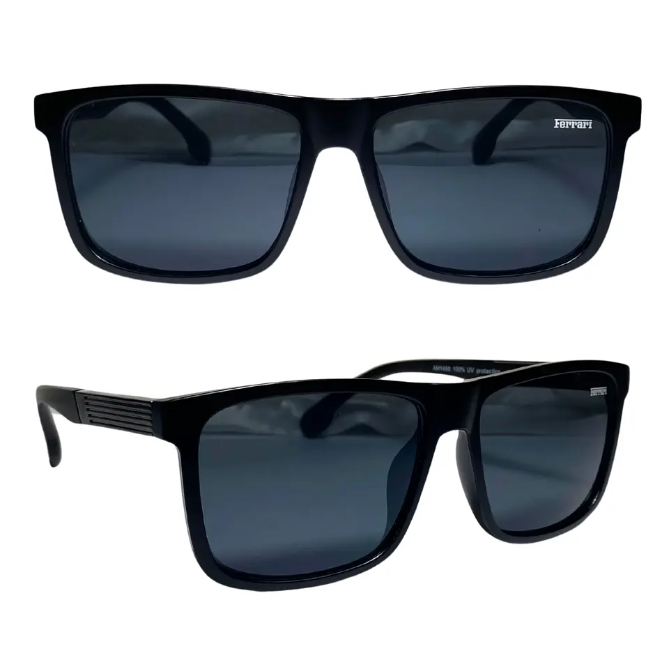 Lentes de Sol Premium AAA Ferrari Negro Hombre 6