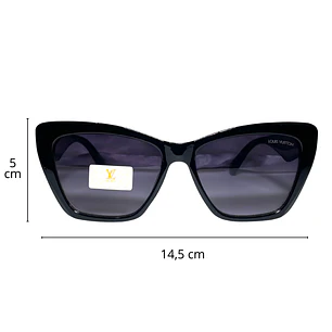 Lentes de Sol Premium AAA LV Negro Mujer 