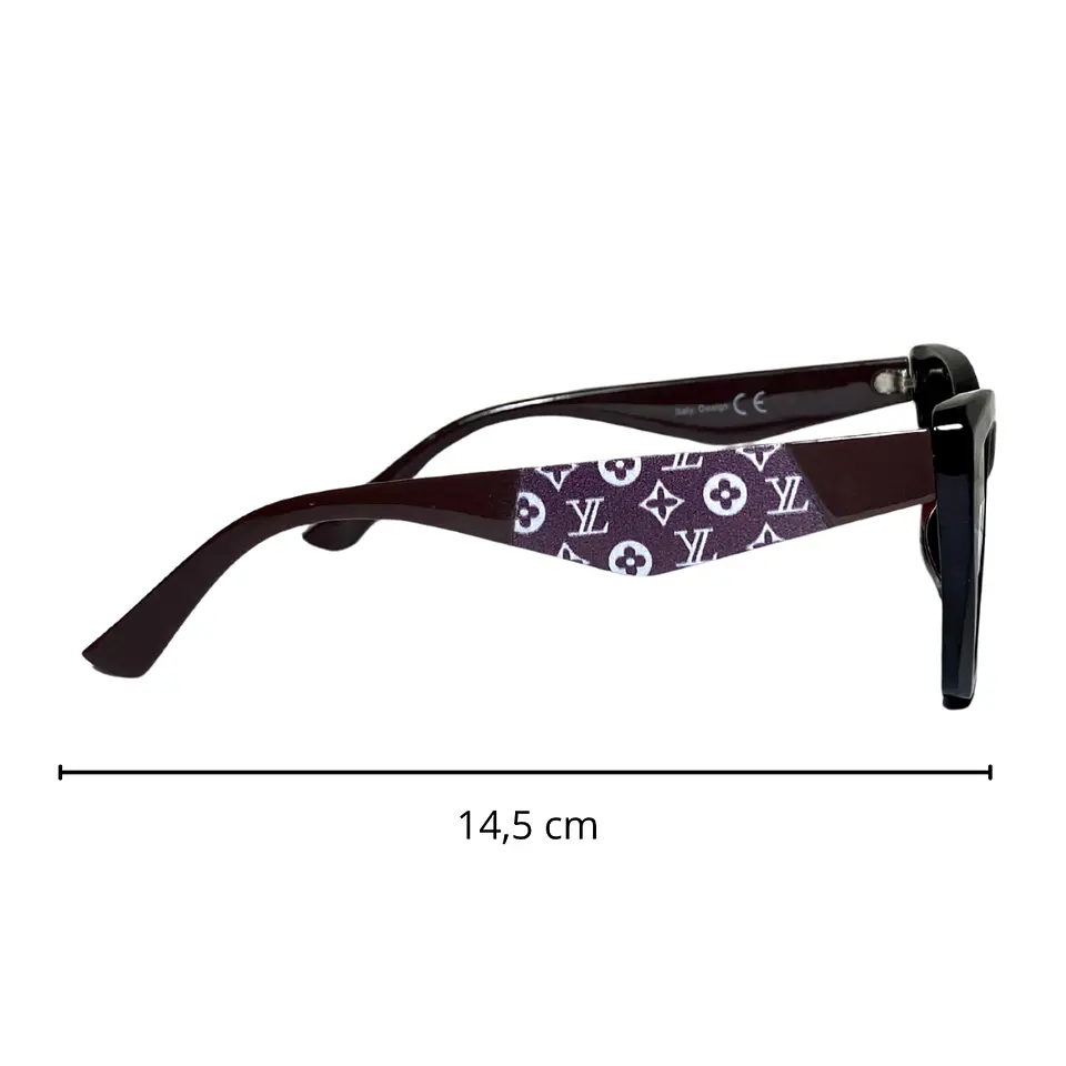 Lentes de Sol Premium AAA LV Café Mujer  3