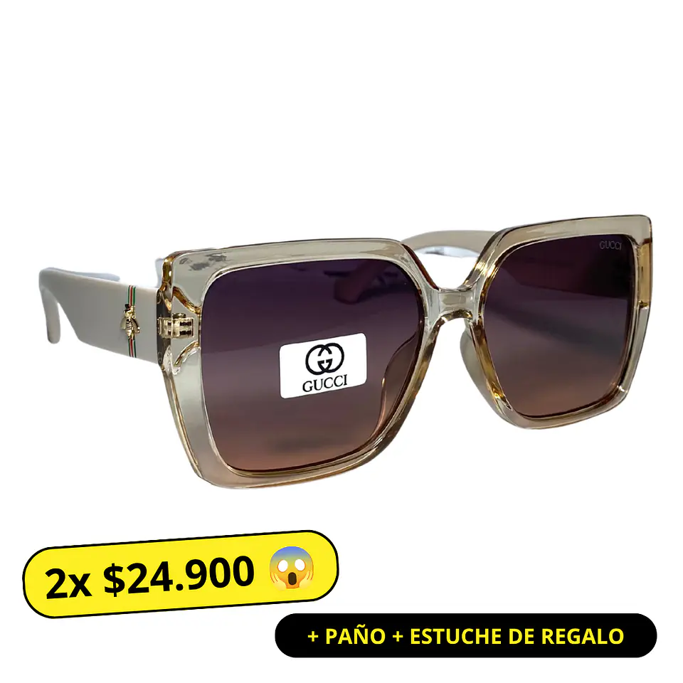 Lentes de Sol Premium AAA Crema Mujer  1
