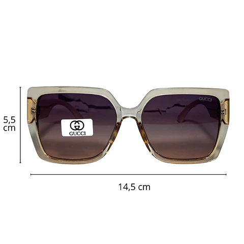 Lentes de Sol Premium AAA Crema Mujer  2