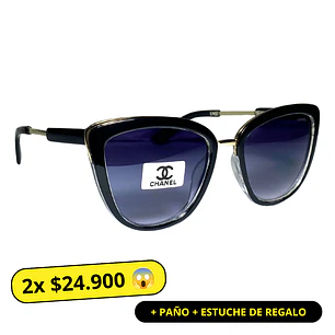 Lentes de Sol Premium AAA Negro Mujer 