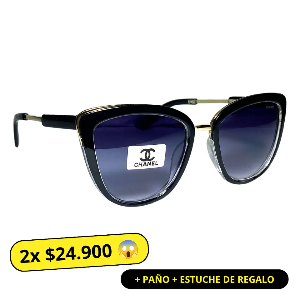 Lentes de Sol Premium AAA Negro Mujer  1