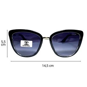 Lentes de Sol Premium AAA Negro Mujer 