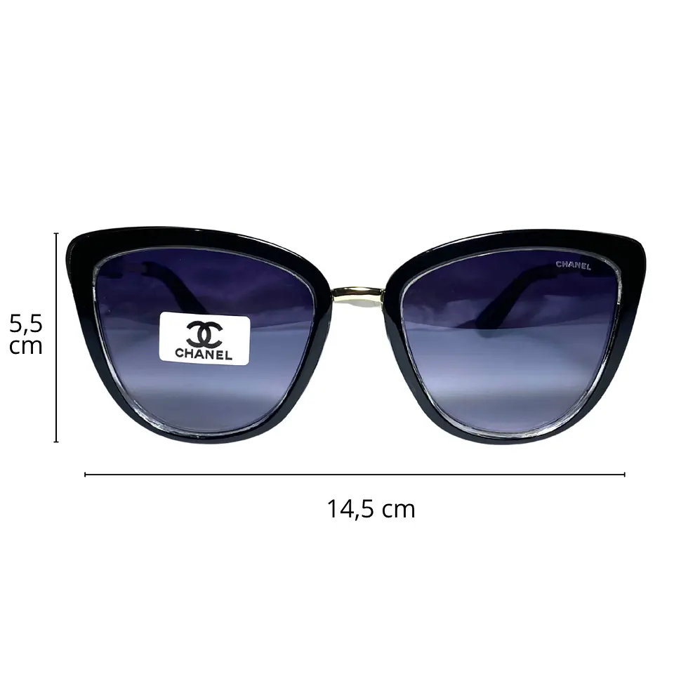 Lentes de Sol Premium AAA Negro Mujer  2