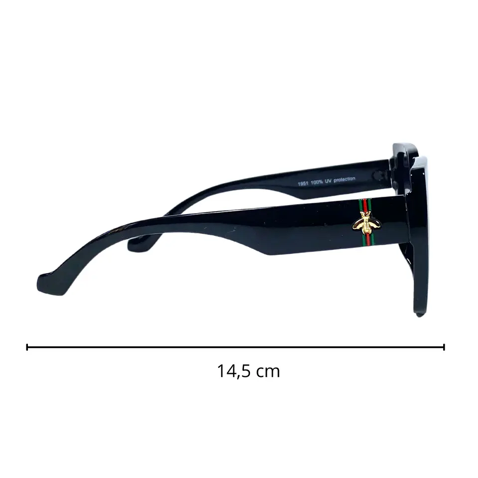Lentes de Sol Premium AAA Negro Mujer  3