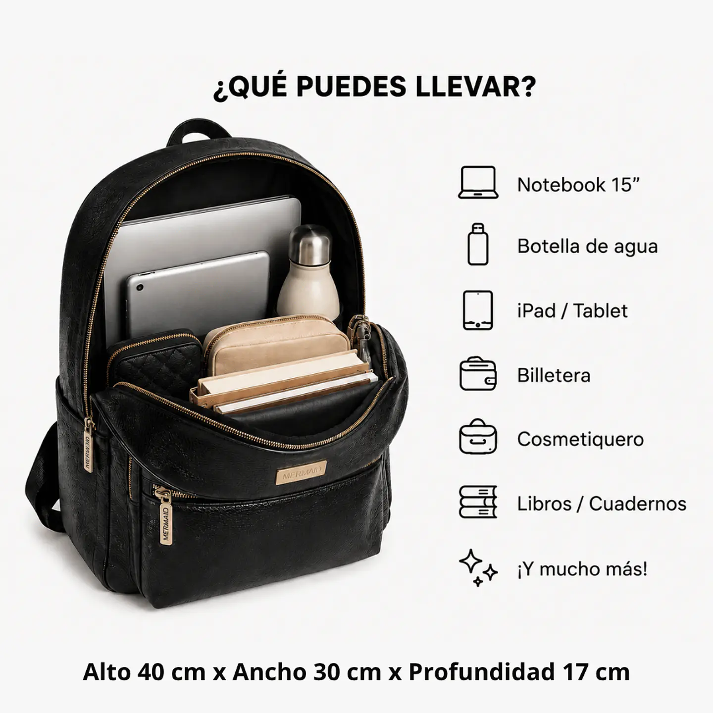 Mochila Impermeable (Con Capacidad Pc 15