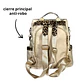 Mochila y Cartera Antirrobo Animal Print Crema - Miniatura 5
