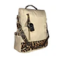 Mochila y Cartera Antirrobo Animal Print Crema - Miniatura 6